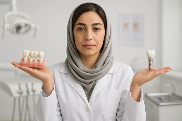 ایمپلنت یا بریج؟ راهنمای کامل برای تصمیمگیری درست